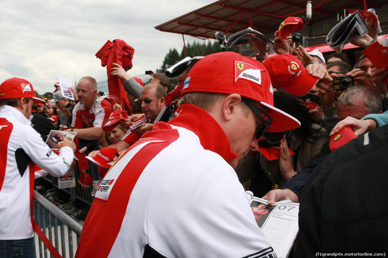 GP BELGIO, Autograph session, Kimi Raikkonen (FIN) Ferrari F14-T