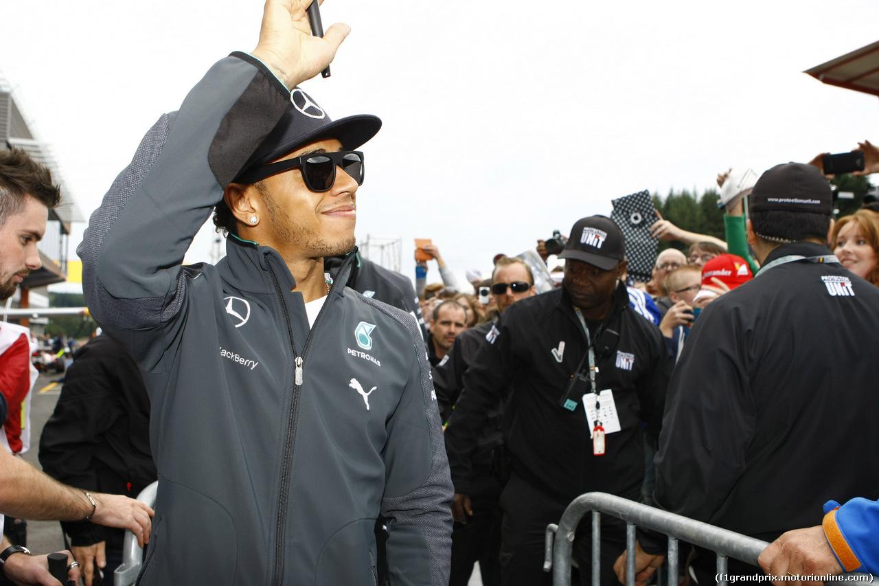 GP BELGIO, Autograph session, Lewis Hamilton (GBR) Mercedes AMG F1 W05