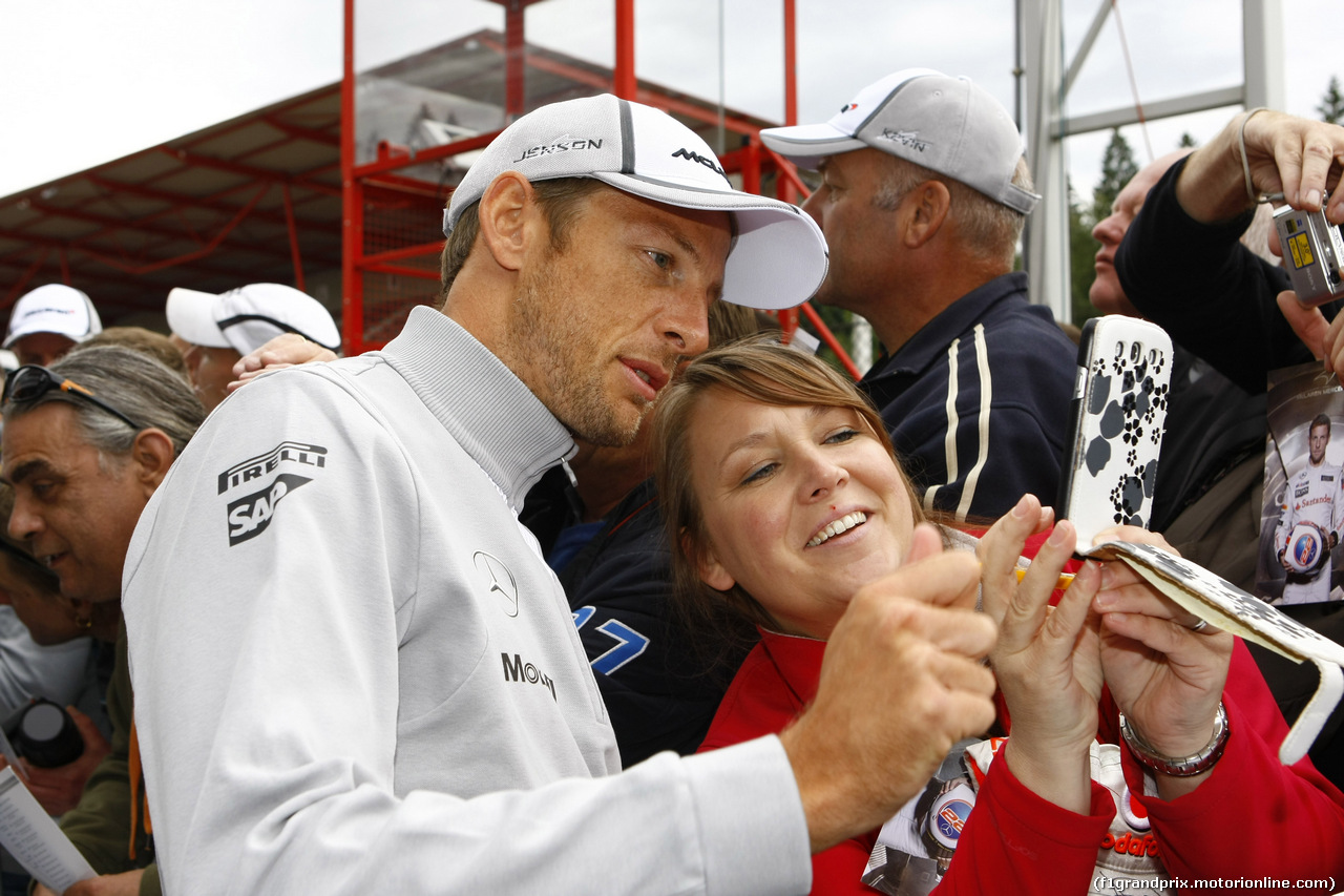 GP BELGIO, Autograph session; Jenson Button (GBR), McLaren  Mercedes, MP4-29