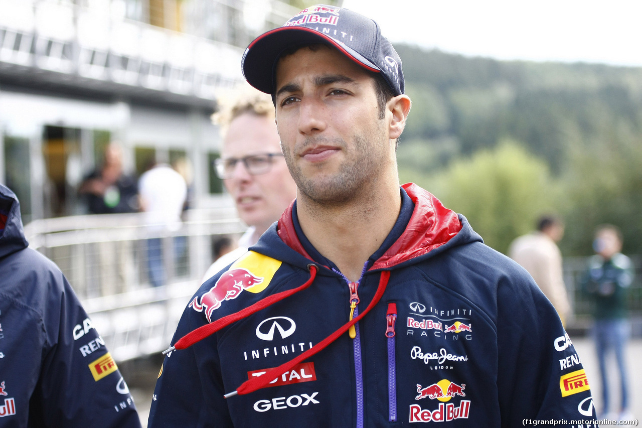 GP BELGIO, Daniel Ricciardo (AUS) Red Bull Racing RB10