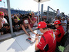 GP BELGIO, 24.07.2014- Autograph session, Kimi Raikkonen (FIN) Ferrari F14-T e Fernando Alonso (ESP) Ferrari F14-T