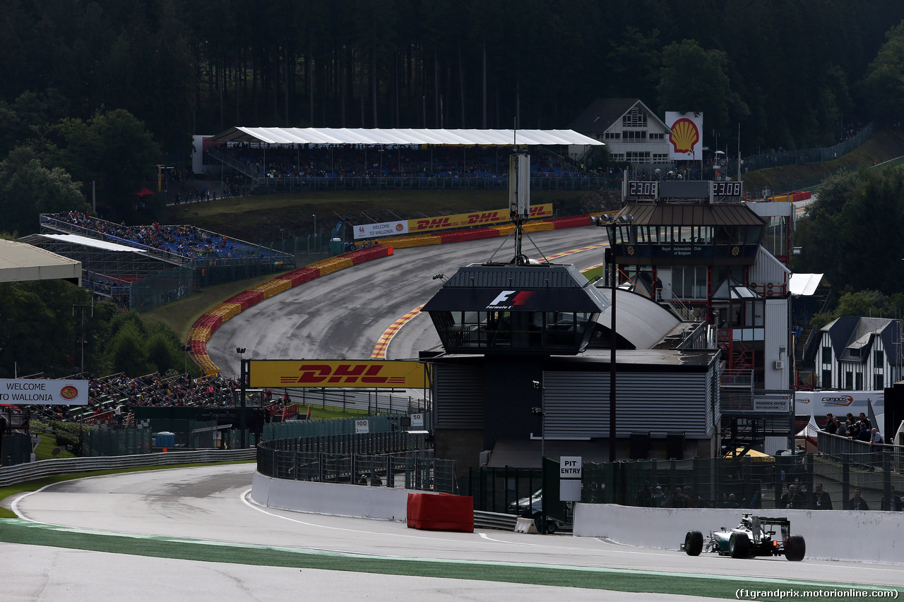 GP BELGIO, 23.08.2014- Prove Libere 3, Nico Rosberg (GER) Mercedes AMG F1 W05