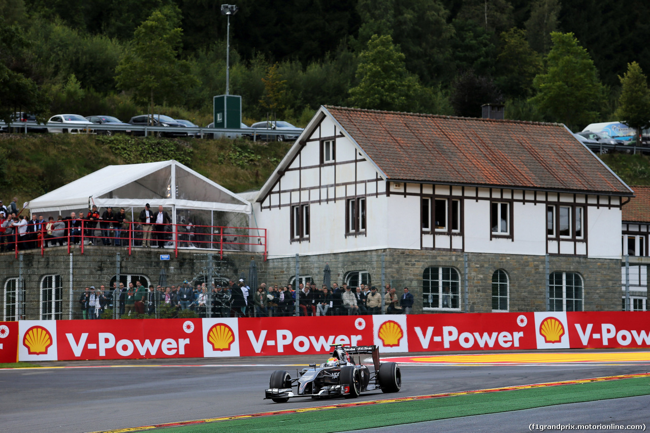 GP BELGIO, 23.08.2014- Prove Libere 3, Esteban Gutierrez (MEX), Sauber F1 Team C33