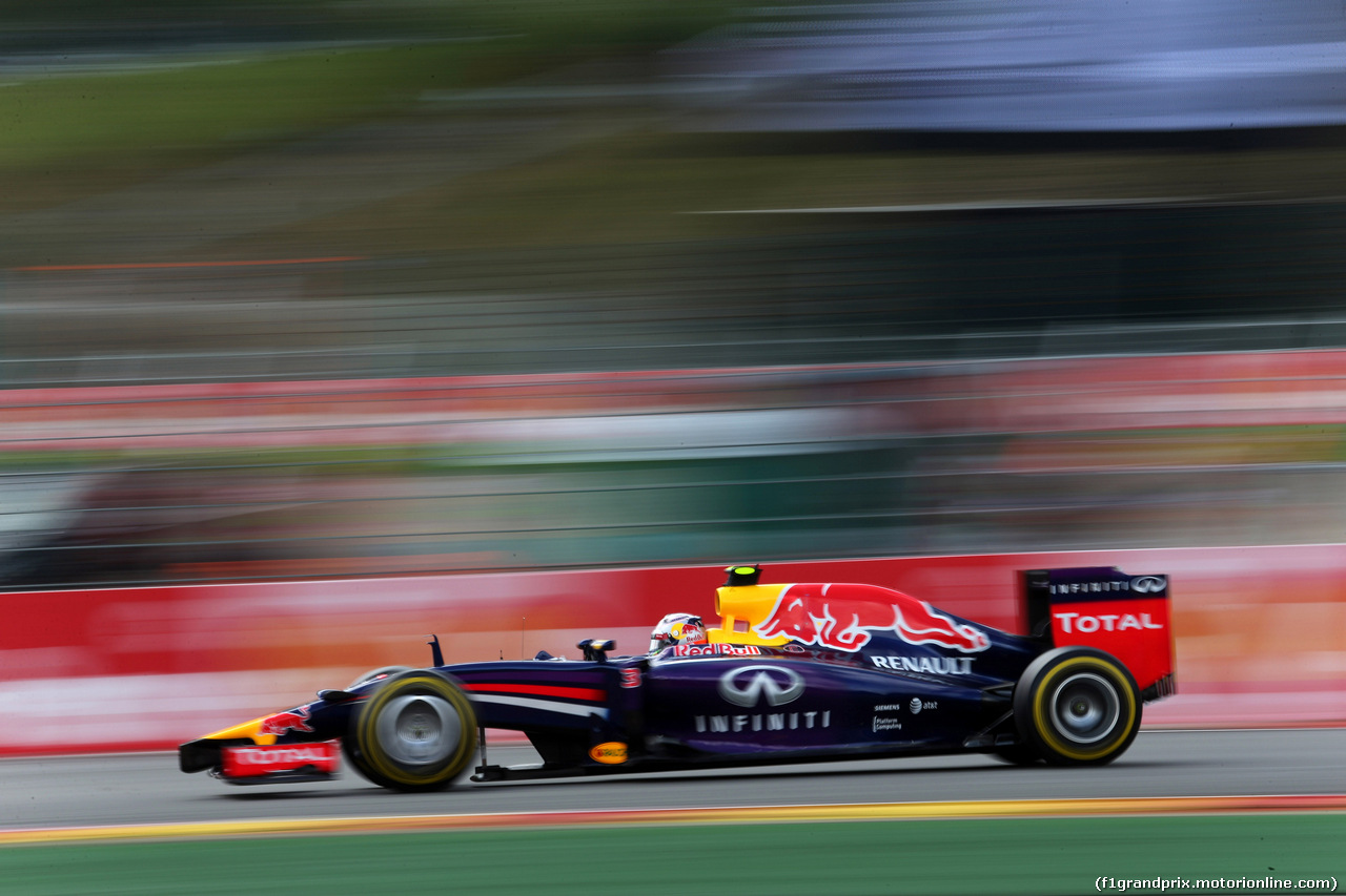 GP BELGIO, 23.08.2014- Prove Libere 3, Daniel Ricciardo (AUS) Red Bull Racing RB10