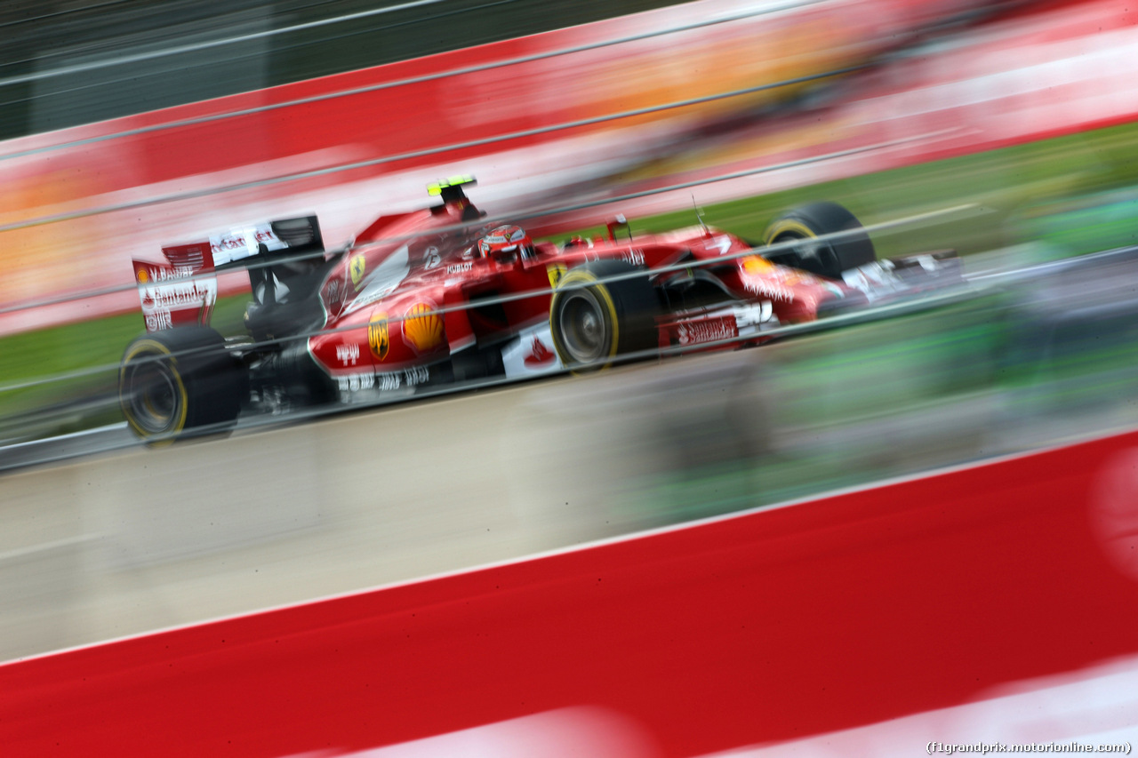 GP BELGIO, 23.08.2014- Prove Libere 3, Kimi Raikkonen (FIN) Ferrari F14-T