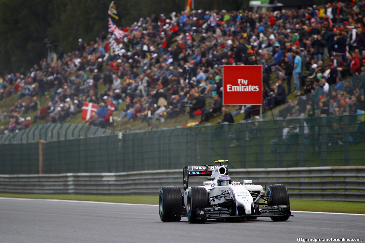 GP BELGIO, 23.08.2014- Prove Libere 3, Valtteri Bottas (FIN) Williams F1 Team FW36