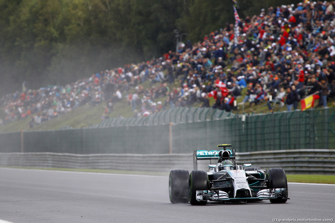 GP BELGIO, 23.08.2014- Prove Libere 3, Nico Rosberg (GER) Mercedes AMG F1 W05