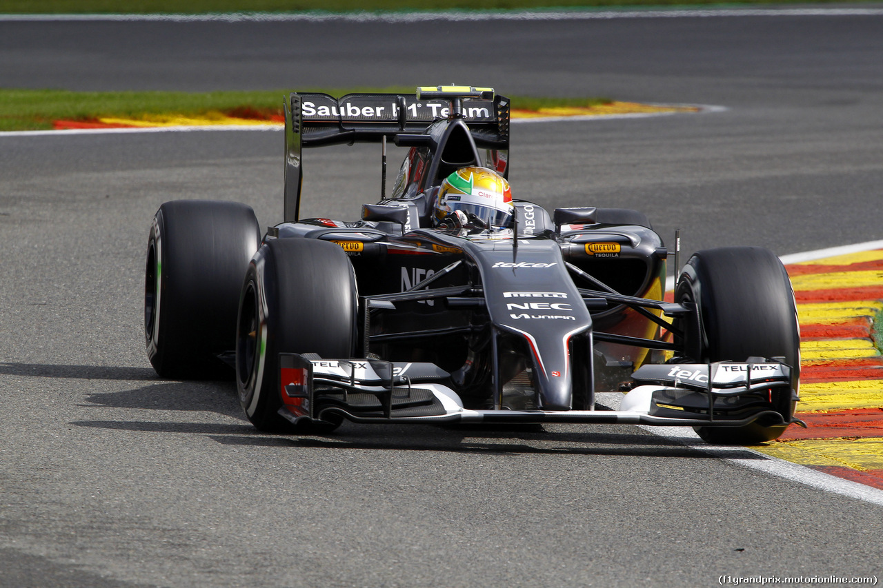 GP BELGIO, 23.08.2014- Prove Libere 3, Esteban Gutierrez (MEX), Sauber F1 Team C33