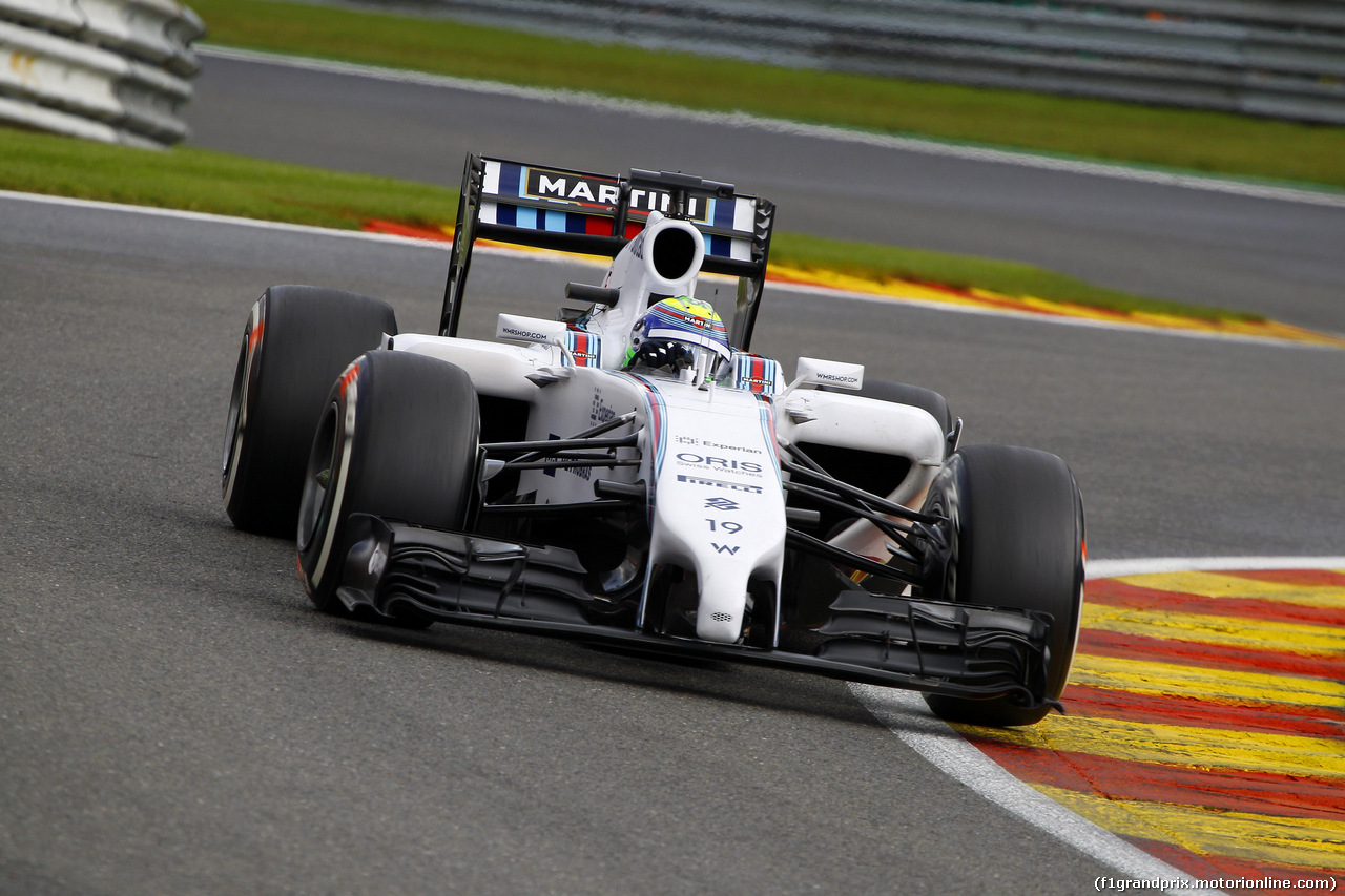 GP BELGIO, 23.08.2014- Prove Libere 3, Felipe Massa (BRA) Williams F1 Team FW36
