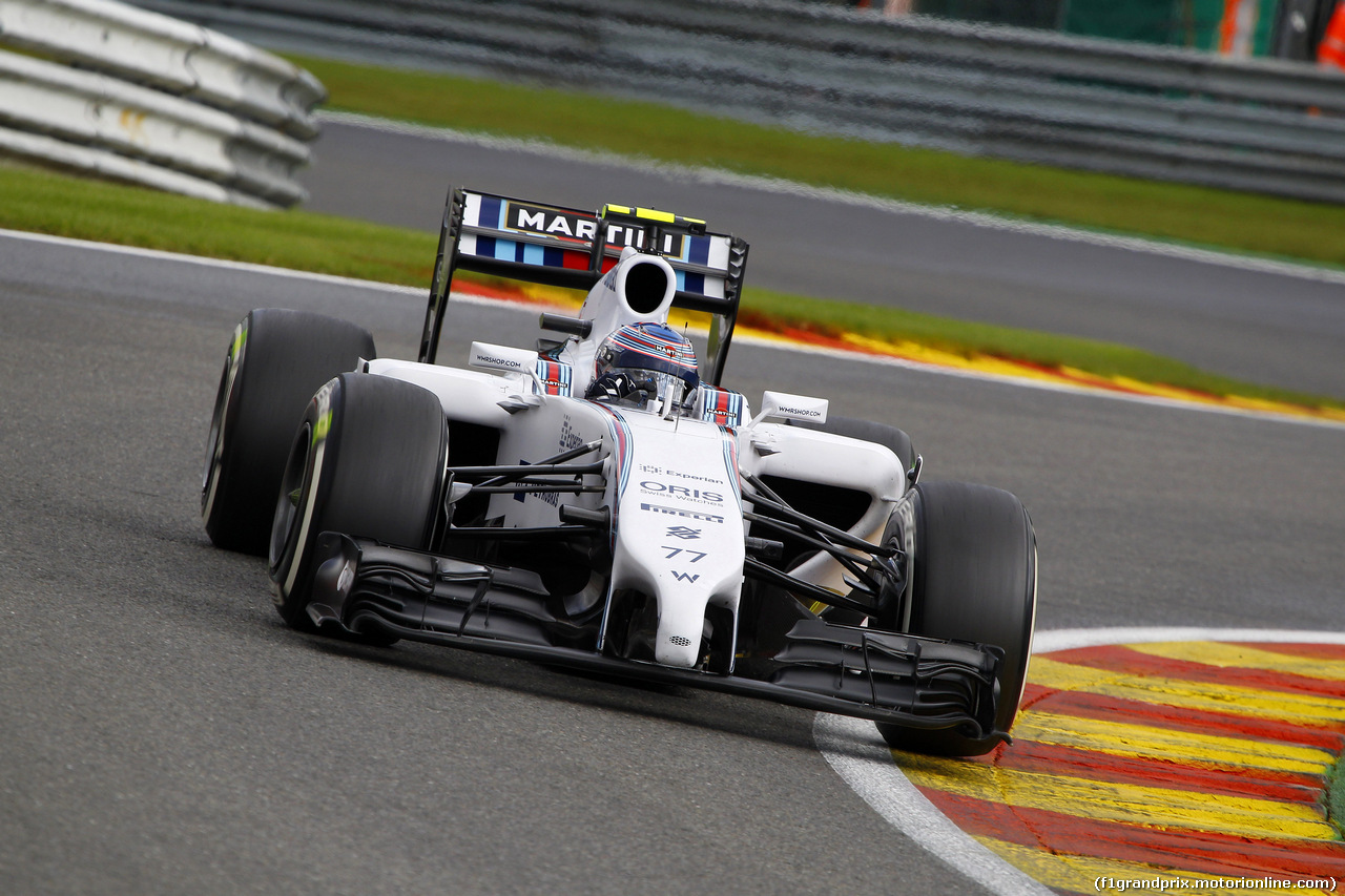 GP BELGIO, 23.08.2014- Prove Libere 3, Valtteri Bottas (FIN) Williams F1 Team FW36
