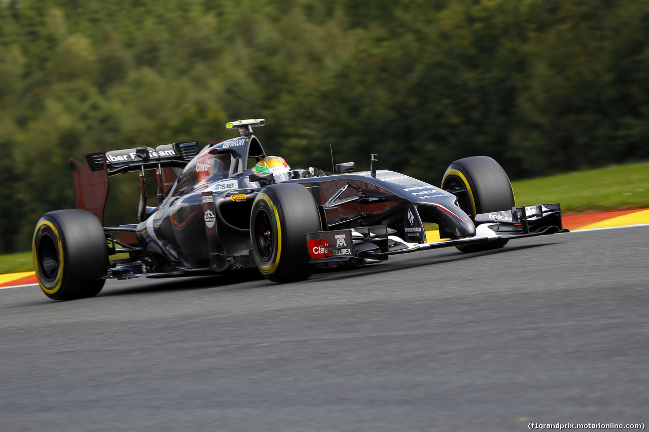GP BELGIO, 23.08.2014- Prove Libere 3, Esteban Gutierrez (MEX), Sauber F1 Team C33