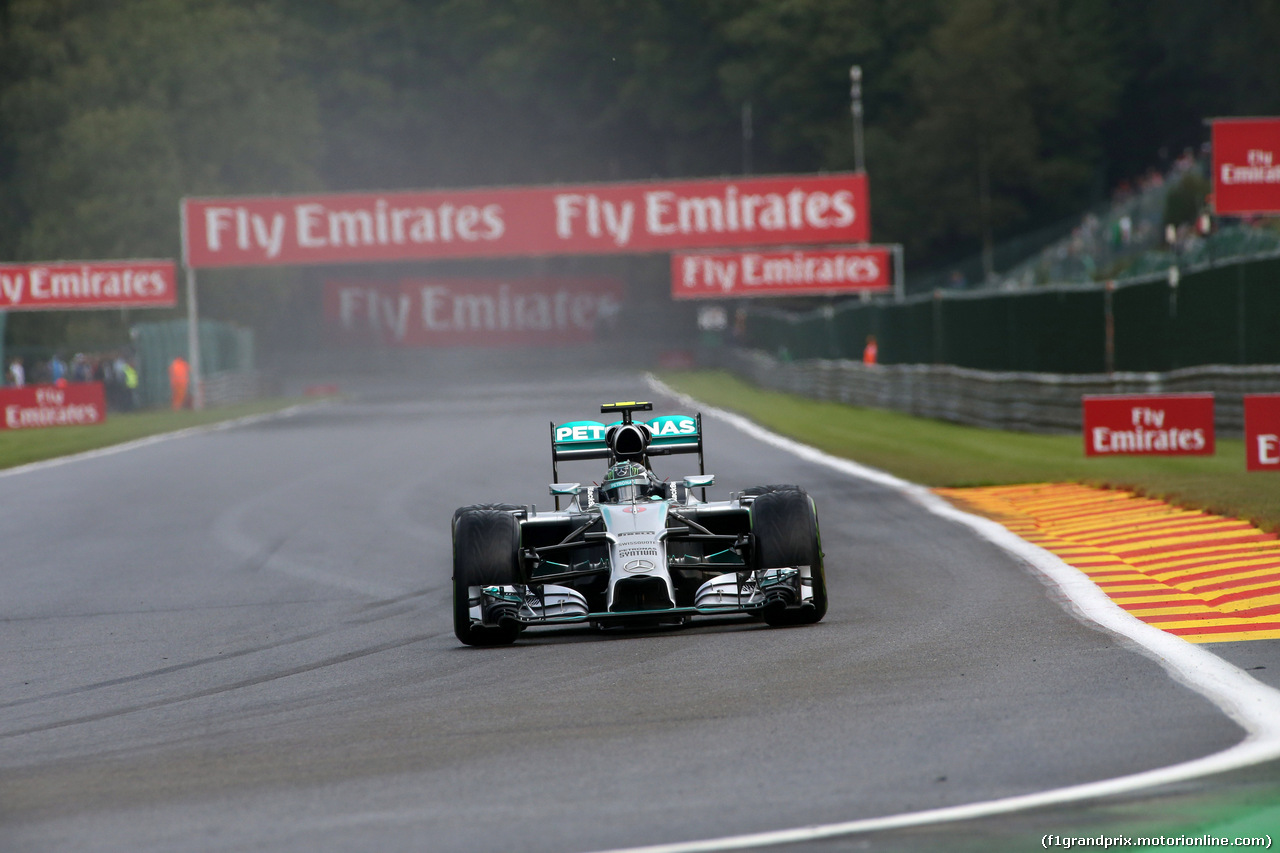 GP BELGIO, 23.08.2014- Prove Libere 3, Nico Rosberg (GER) Mercedes AMG F1 W05