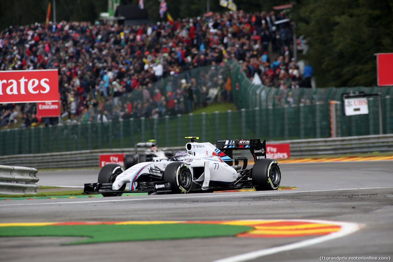 GP BELGIO, 23.08.2014- Prove Libere 3, Valtteri Bottas (FIN) Williams F1 Team FW36