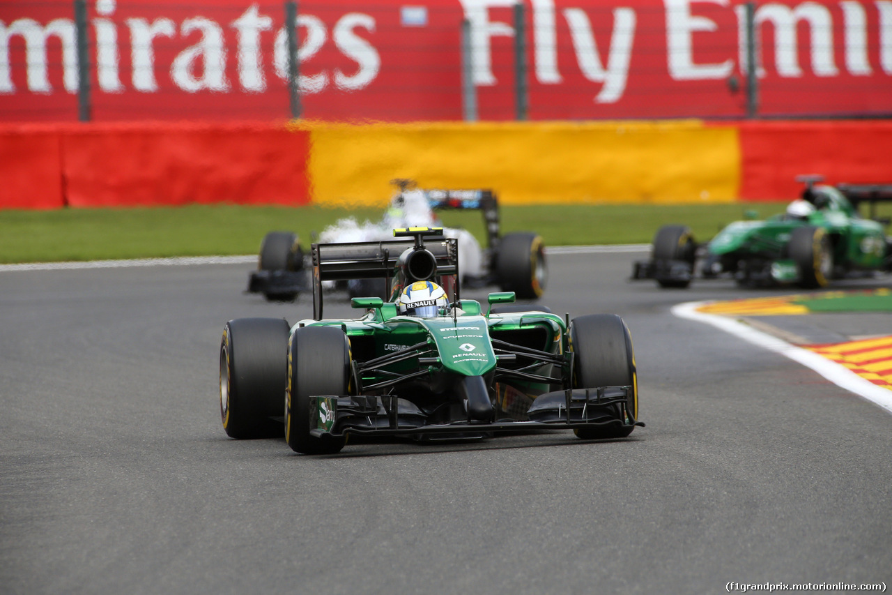 GP BELGIO, 23.08.2014- Prove Libere 3, Marcus Ericsson (SUE) Caterham F1 Team CT-04