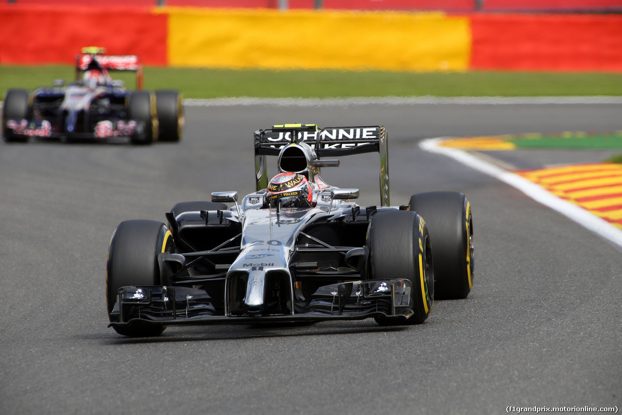 GP BELGIO, 23.08.2014- Prove Libere 3, Kevin Magnussen (DEN) McLaren Mercedes MP4-29