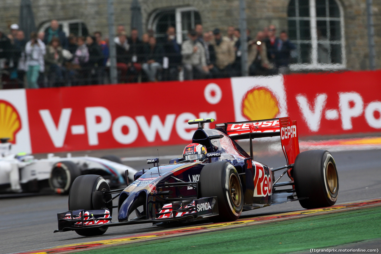 GP BELGIO, 23.08.2014- Prove Libere 3, Daniil Kvyat (RUS) Scuderia Toro Rosso STR9