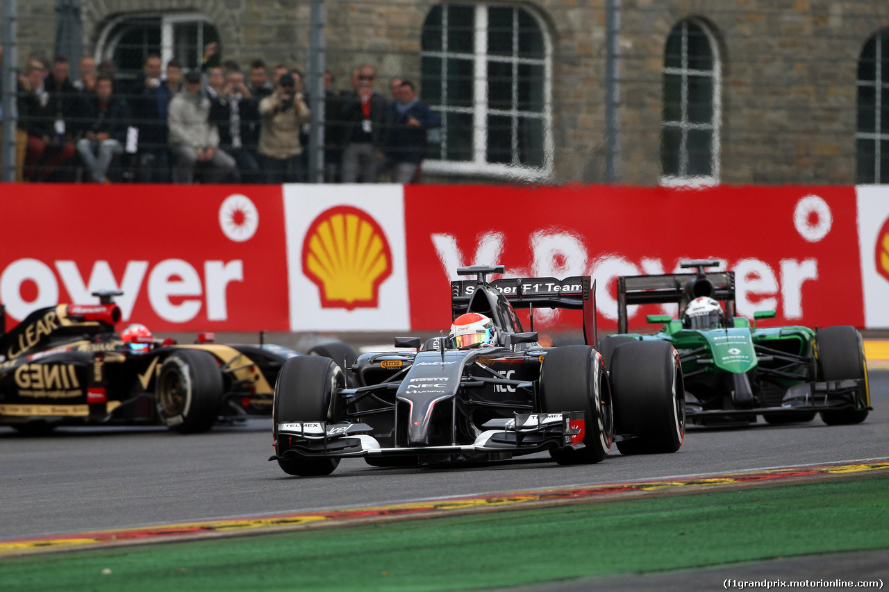 GP BELGIO, 23.08.2014- Prove Libere 3, Adrian Sutil (GER) Sauber F1 Team C33
