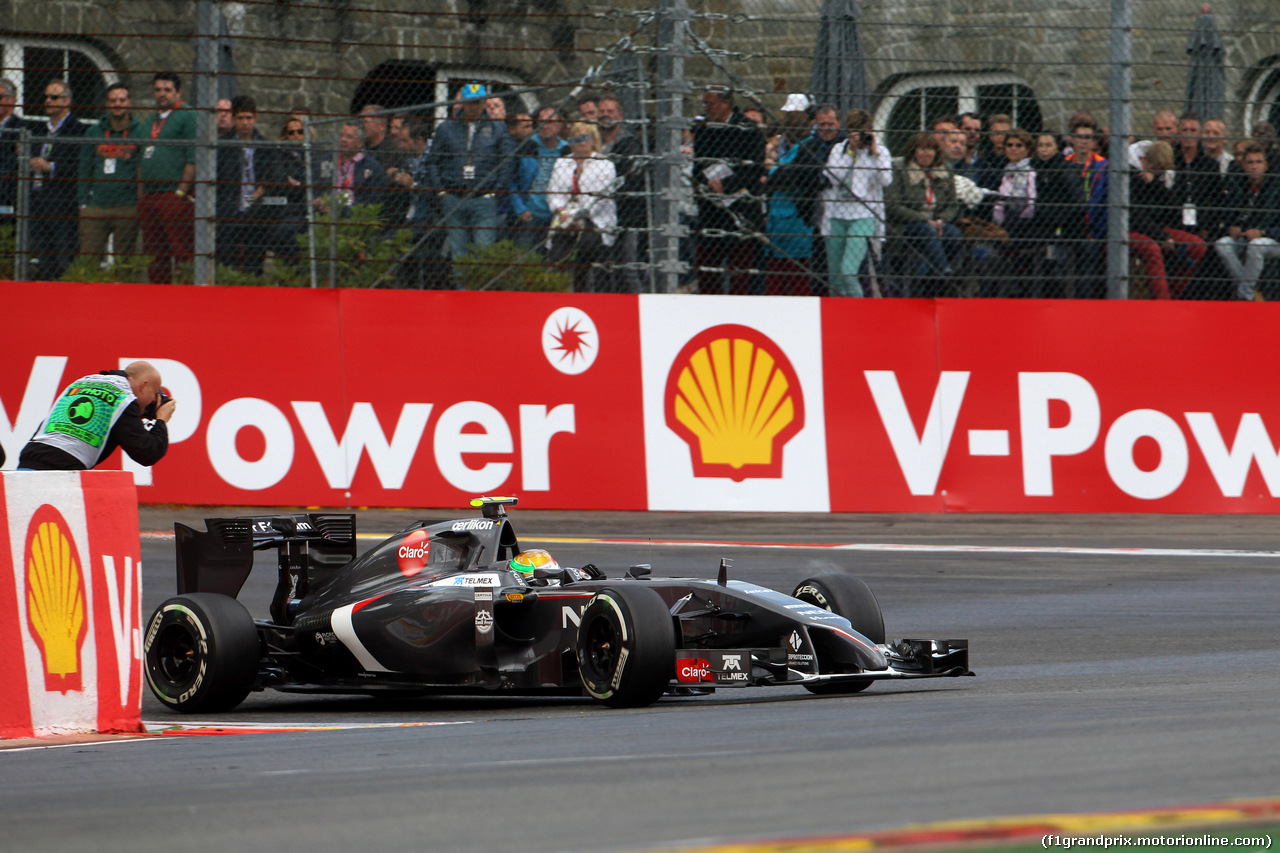 GP BELGIO, 23.08.2014- Prove Libere 3, Esteban Gutierrez (MEX), Sauber F1 Team C33
