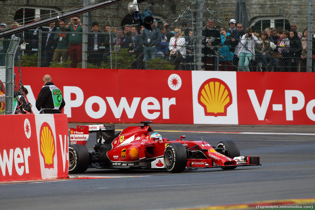 GP BELGIO, 23.08.2014- Prove Libere 3, Fernando Alonso (ESP) Ferrari F14-T