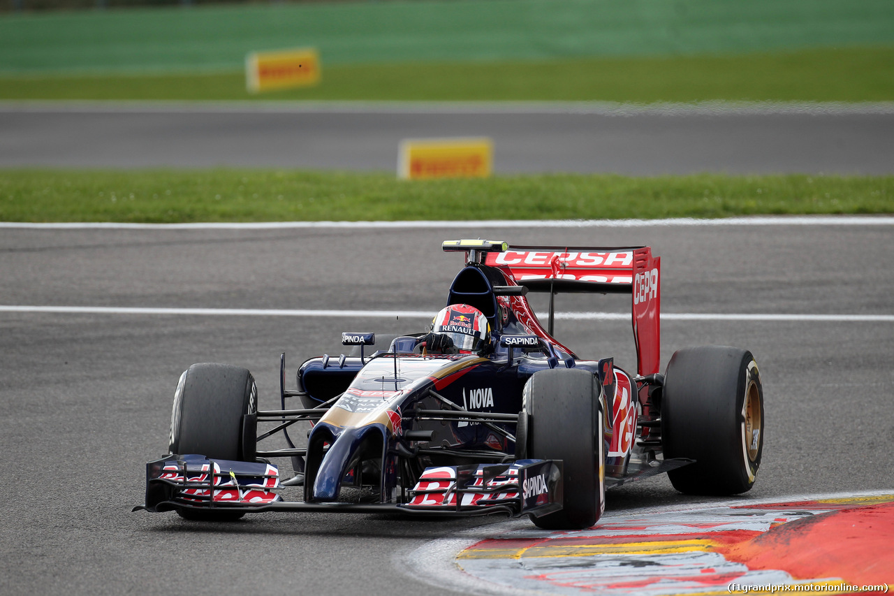GP BELGIO, 23.08.2014- Prove Libere 3, Daniil Kvyat (RUS) Scuderia Toro Rosso STR9