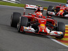 GP BELGIO, 23.08.2014- Free Practice 3, Kimi Raikkonen (FIN) Ferrari F14-T davanti a Fernando Alonso (ESP) Ferrari F14-T