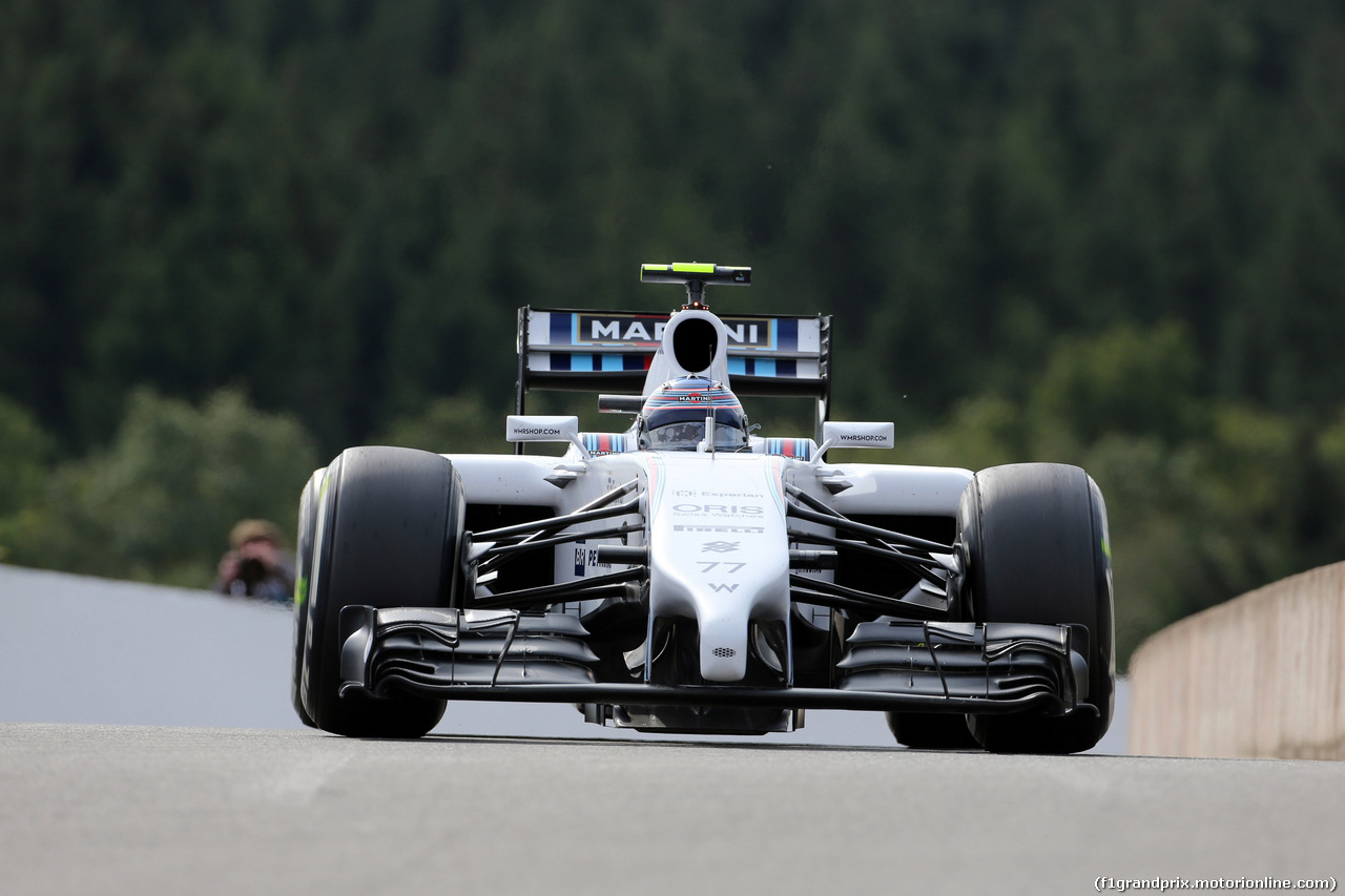 GP BELGIO, 22.08.2014- Prove Libere 1, Valtteri Bottas (FIN) Williams F1 Team FW36