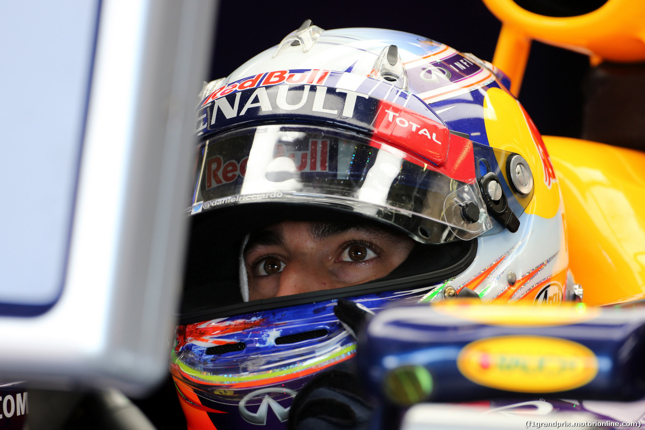 GP BELGIO, 22.08.2014- Prove Libere 1, Daniel Ricciardo (AUS) Red Bull Racing RB10