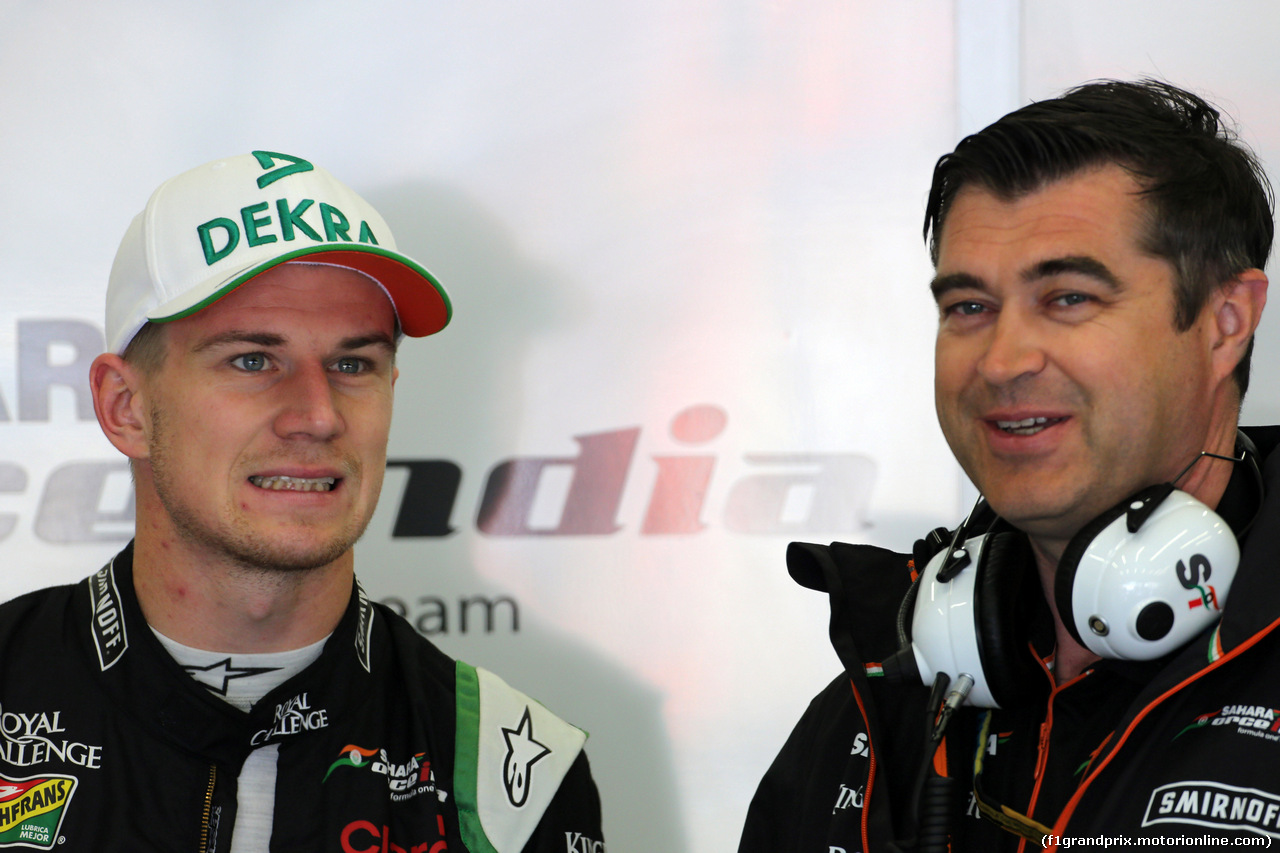 GP BELGIO, 22.08.2014- Prove Libere 1, Nico Hulkenberg (GER) Sahara Force India F1 VJM07