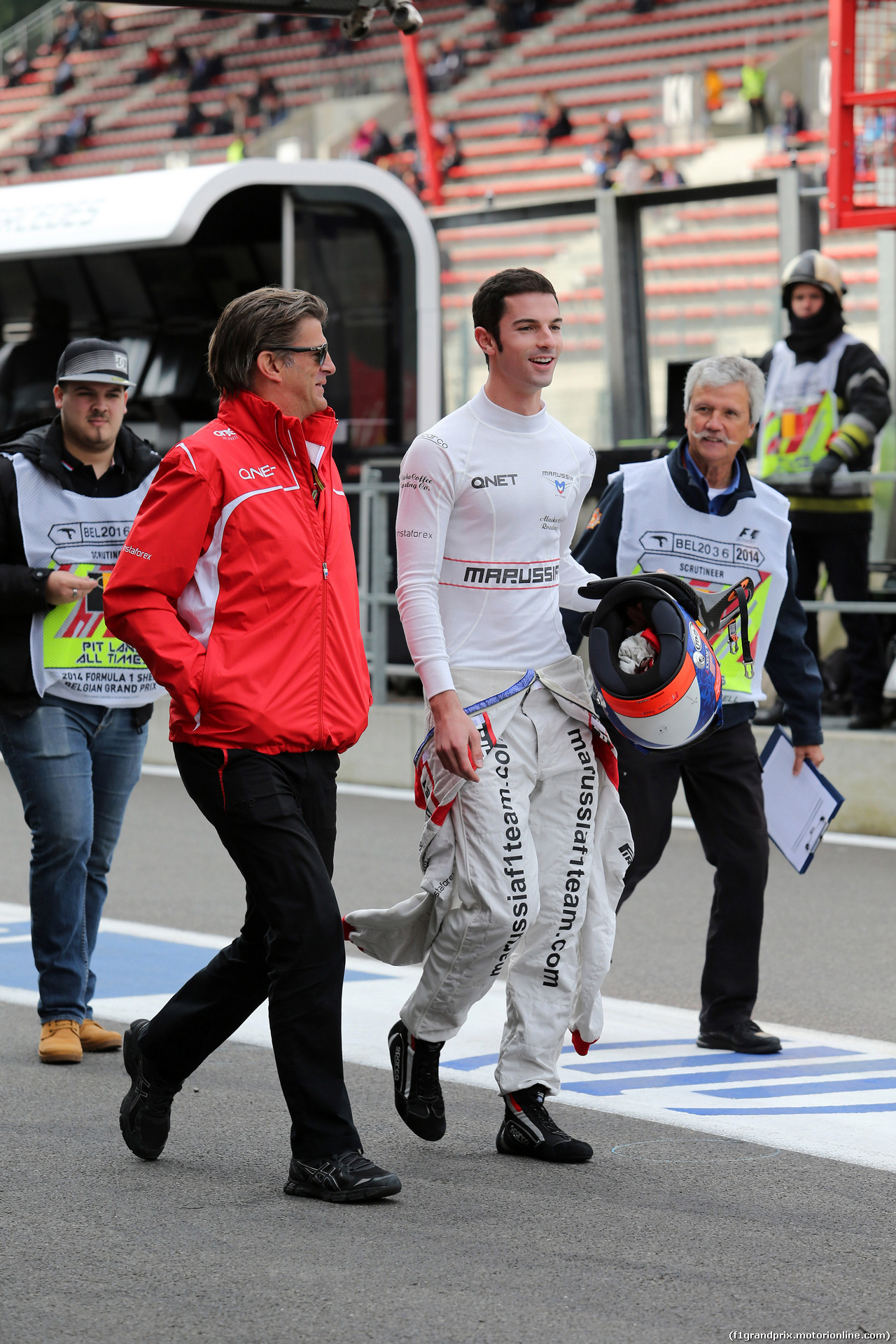 GP BELGIO, 22.08.2014- Prove Libere 1, Alexander Rossi (USA) Marussia F1 Team