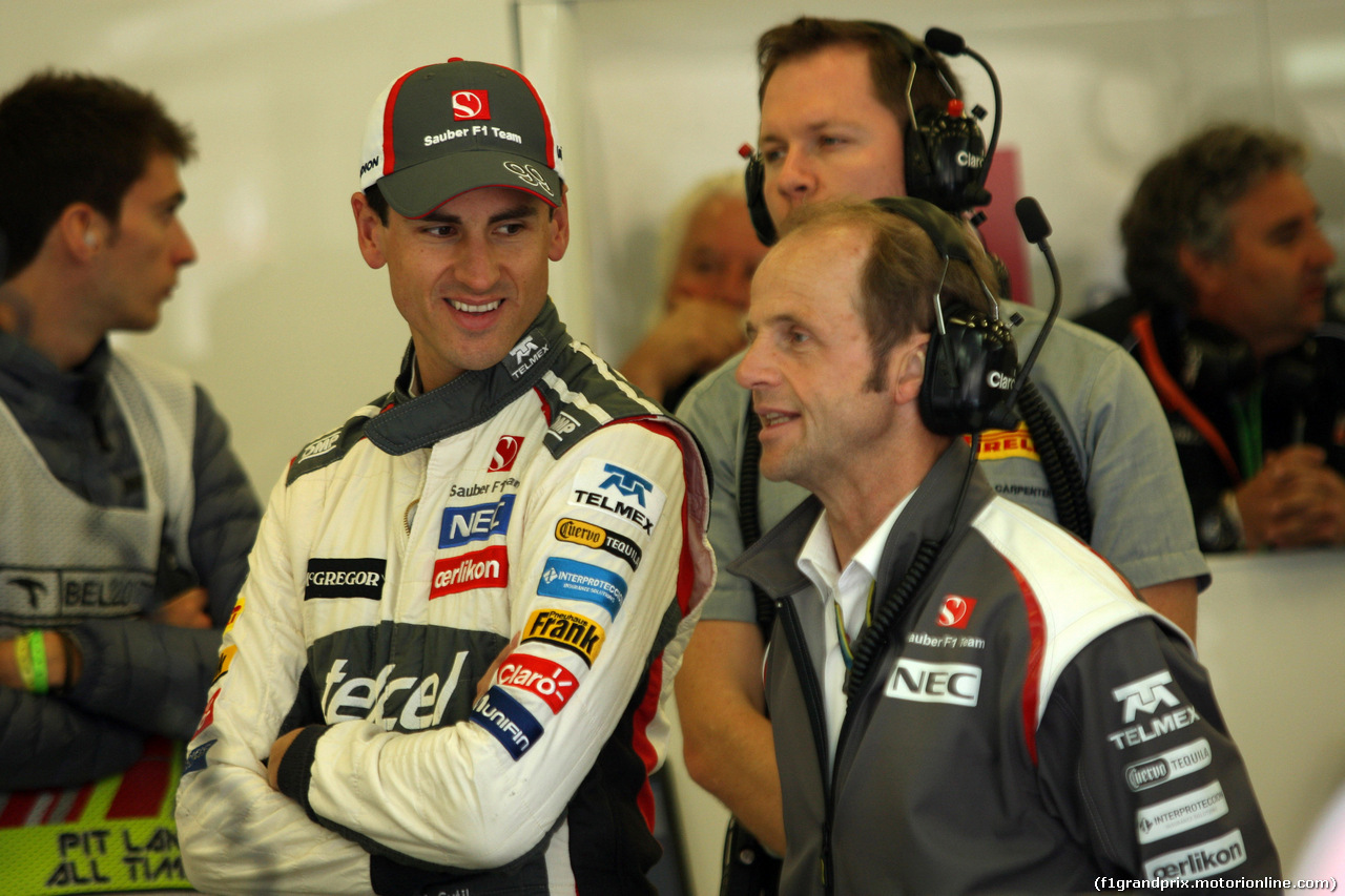 GP BELGIO, 22.08.2014- Prove Libere 1, Adrian Sutil (GER) Sauber F1 Team C33