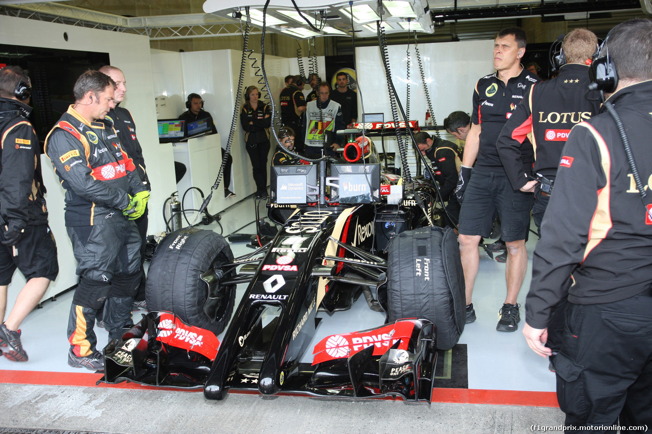 GP BELGIO, 22.08.2014- Prove Libere 1, Romain Grosjean (FRA) Lotus F1 Team E22