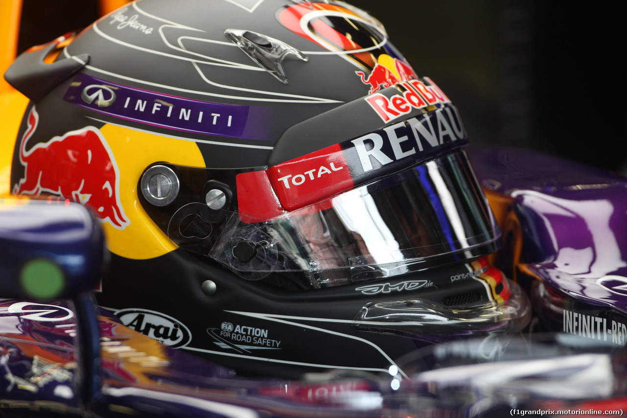 GP BELGIO, 22.08.2014- Prove Libere 1, Sebastian Vettel (GER) Red Bull Racing RB10