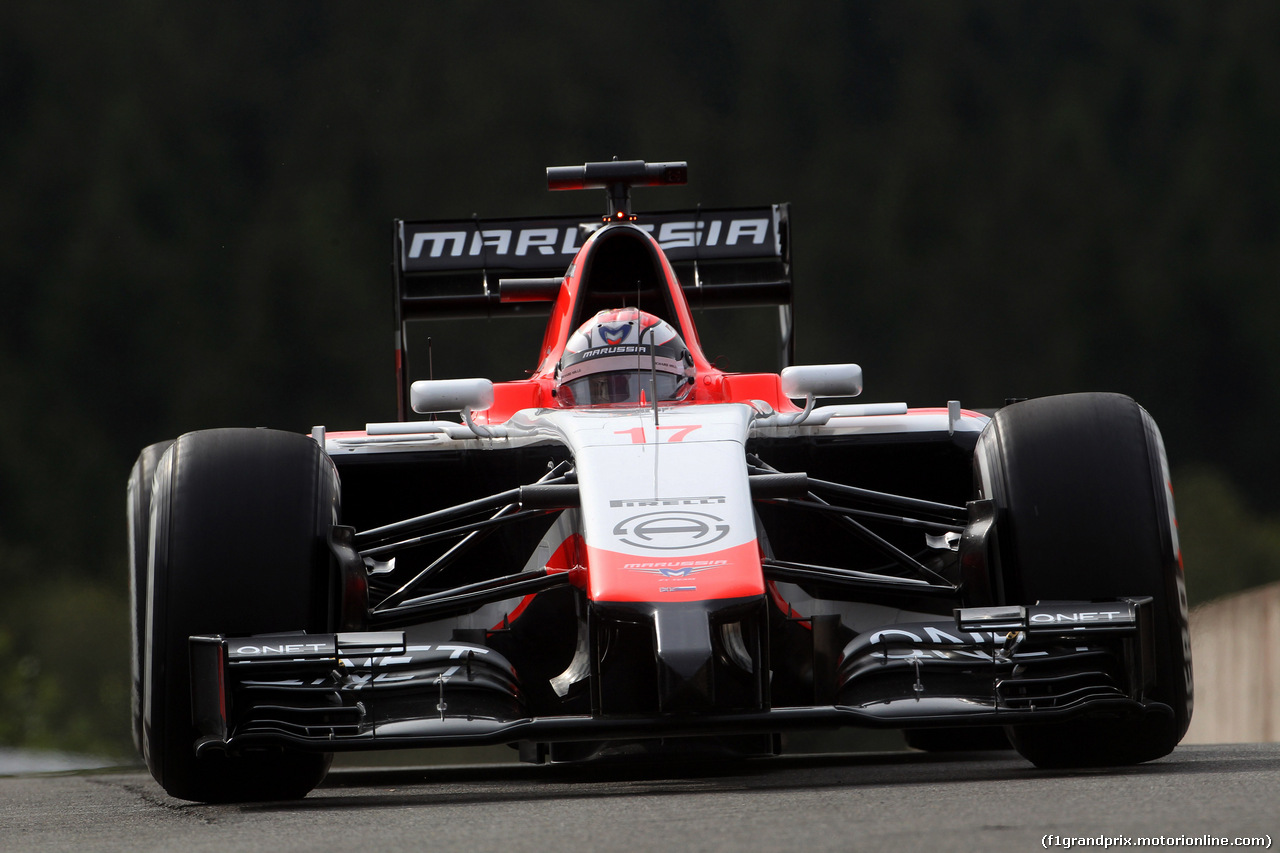 GP BELGIO, 22.08.2014- Prove Libere 1, Jules Bianchi (FRA) Marussia F1 Team MR03