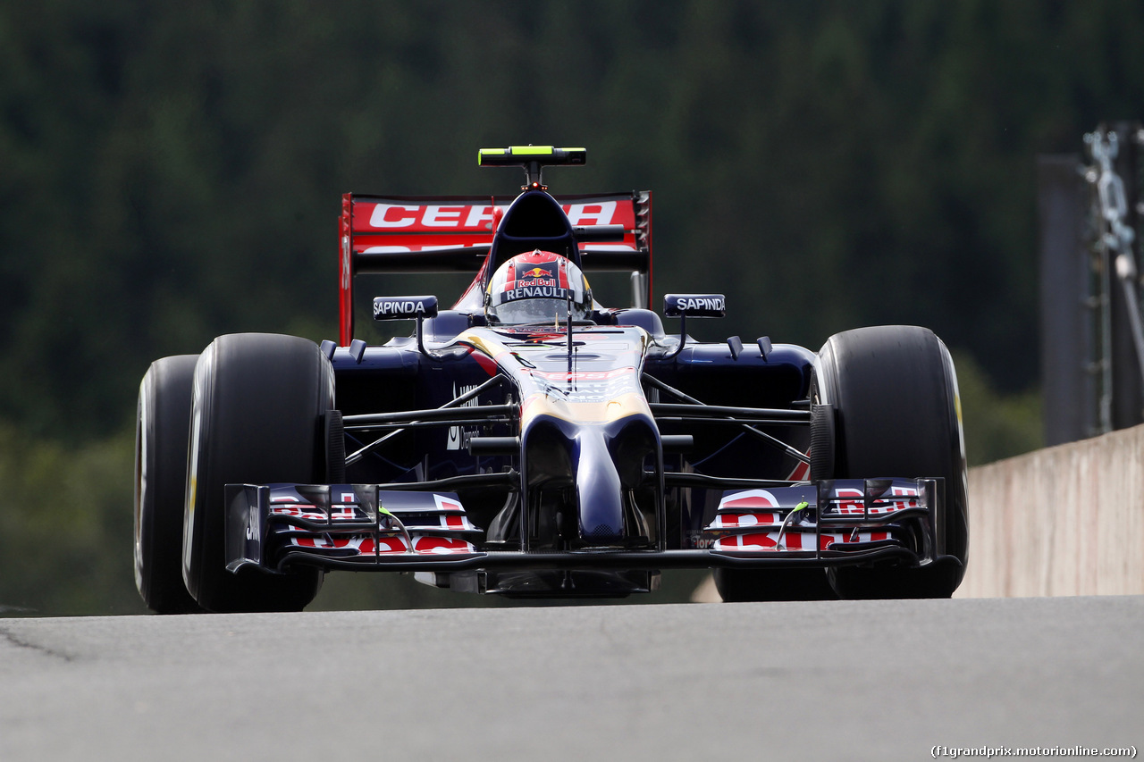 GP BELGIO, 22.08.2014- Prove Libere 1, Daniil Kvyat (RUS) Scuderia Toro Rosso STR9