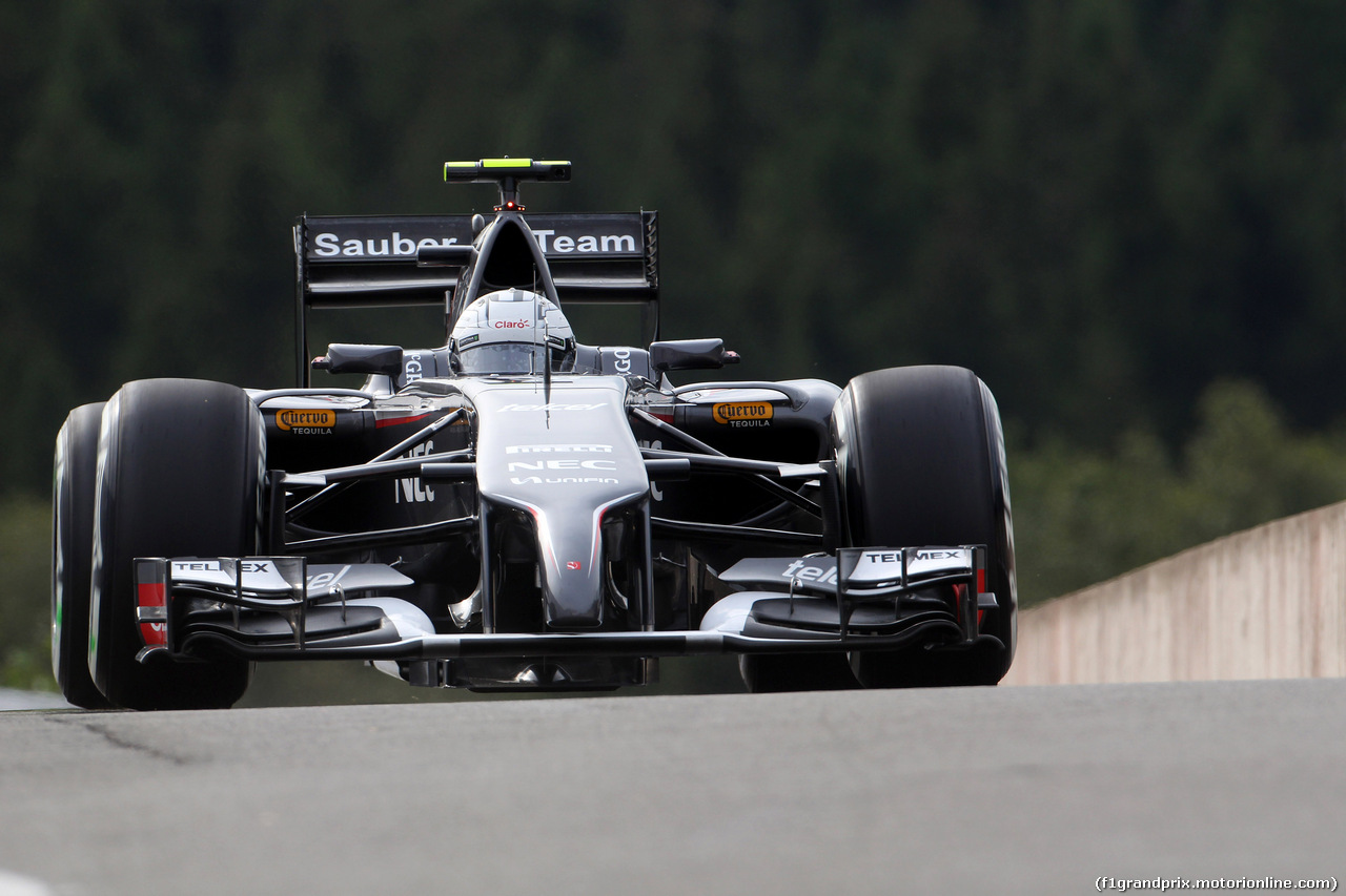 GP BELGIO, 22.08.2014- Prove Libere 1, Giedo van der Garde (NDL), third driver, Sauber F1 Team.