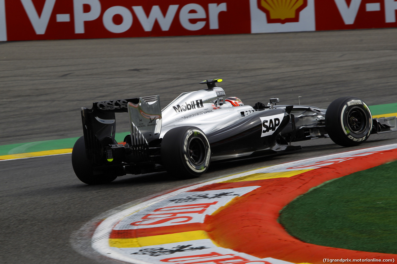 GP BELGIO, 22.08.2014- Prove Libere 1, Kevin Magnussen (DEN) McLaren Mercedes MP4-29