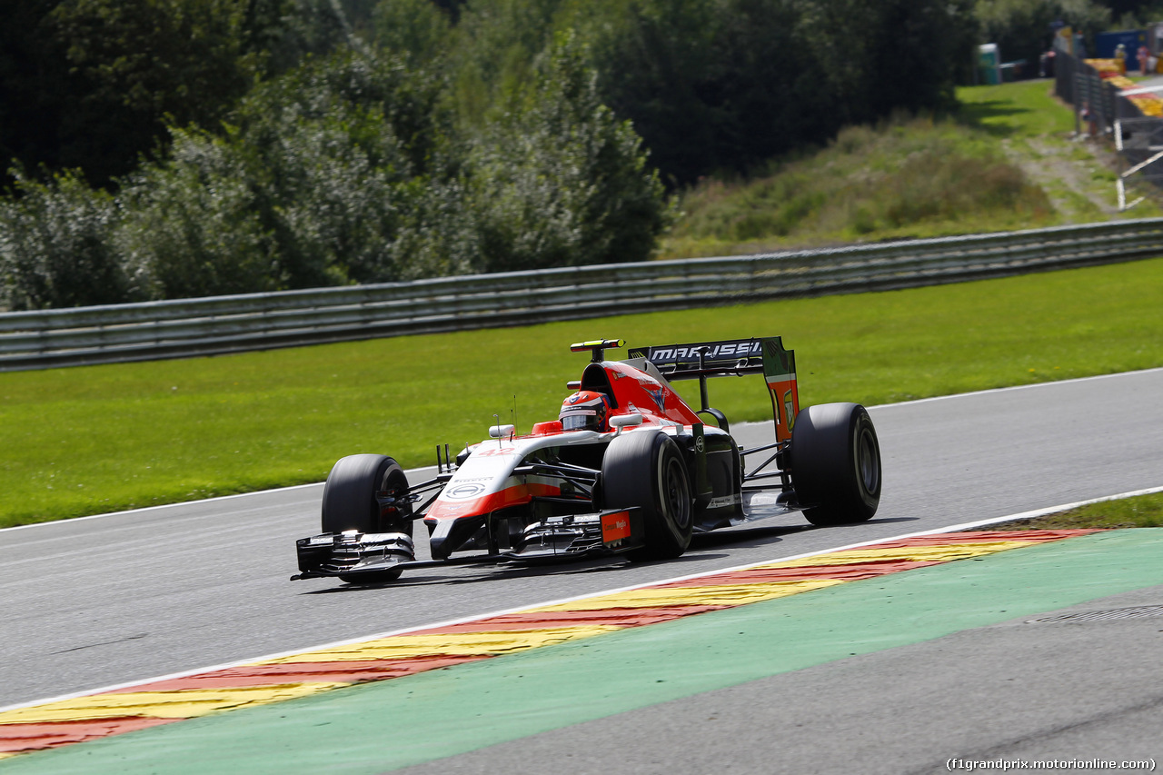GP BELGIO, 22.08.2014- Prove Libere 1, Jules Bianchi (FRA) Marussia F1 Team MR03