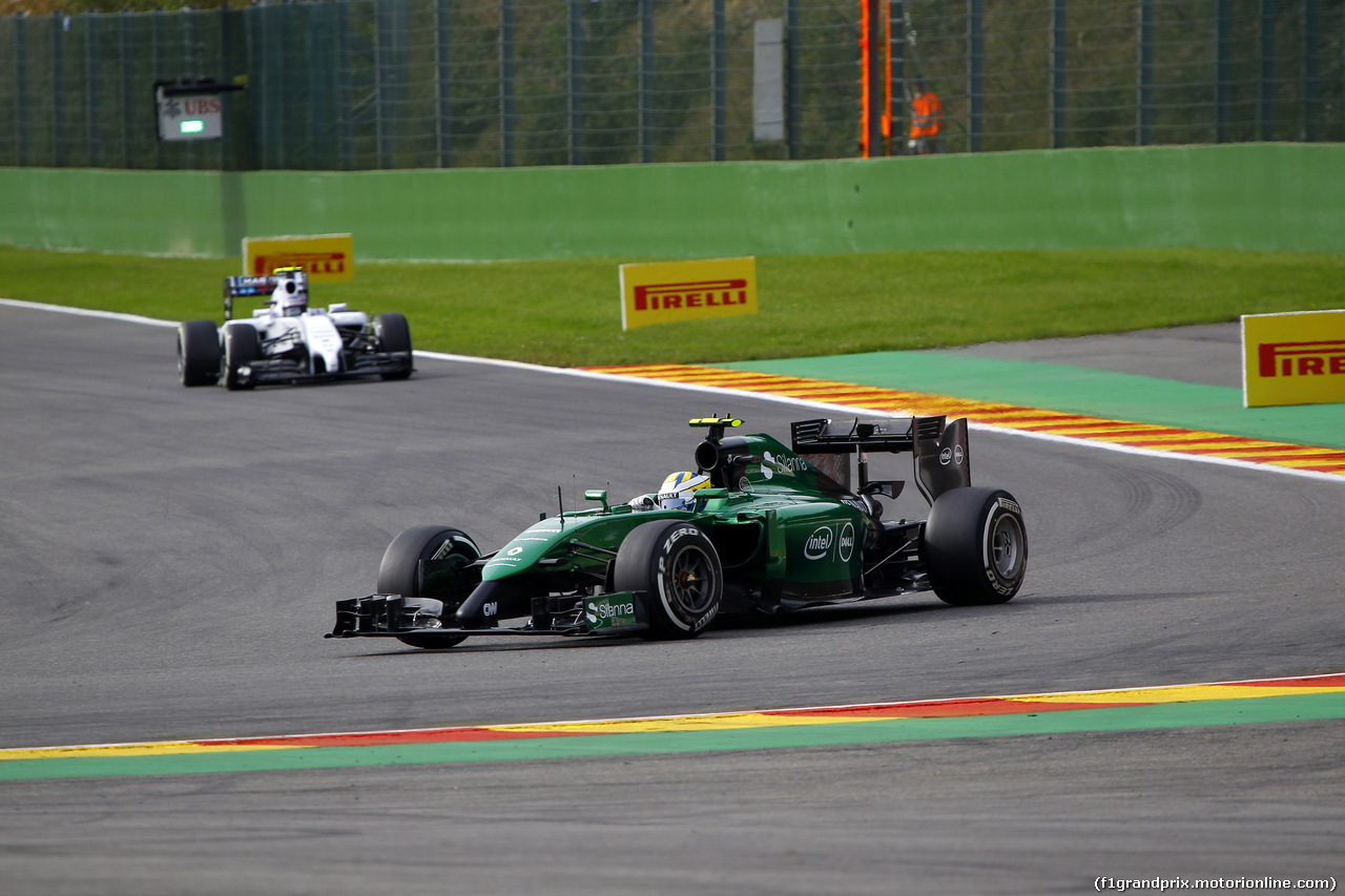 GP BELGIO, 22.08.2014- Prove Libere 1, Marcus Ericsson (SUE) Caterham F1 Team CT-04