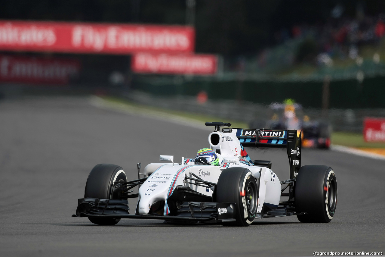GP BELGIO, 22.08.2014- Prove Libere 1, Felipe Massa (BRA) Williams F1 Team FW36
