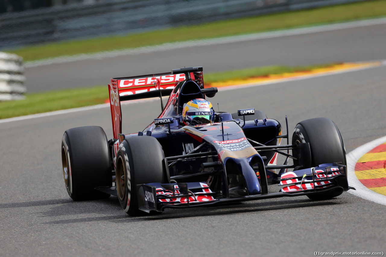 GP BELGIO, 22.08.2014- Prove Libere 1, Jean-Eric Vergne (FRA) Scuderia Toro Rosso STR9