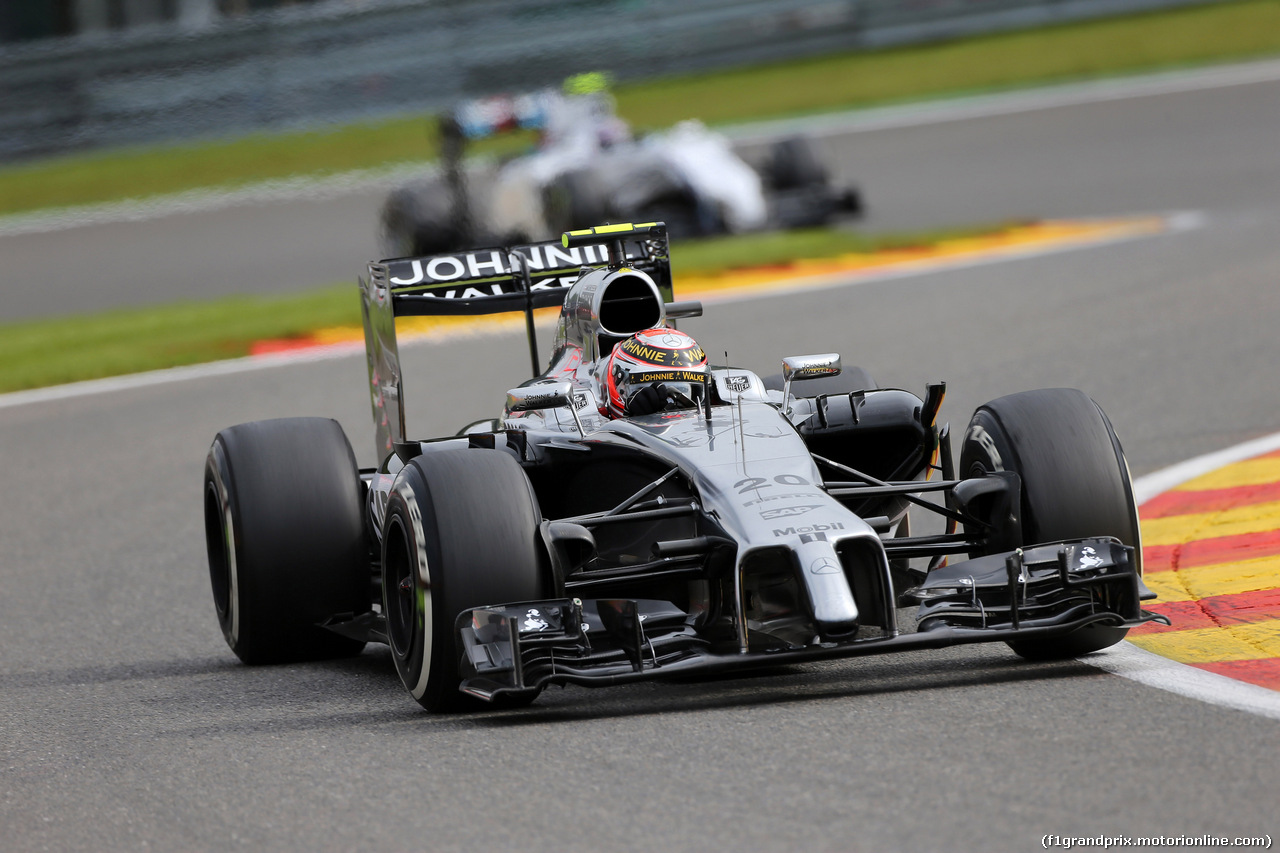 GP BELGIO, 22.08.2014- Prove Libere 1, Kevin Magnussen (DEN) McLaren Mercedes MP4-29