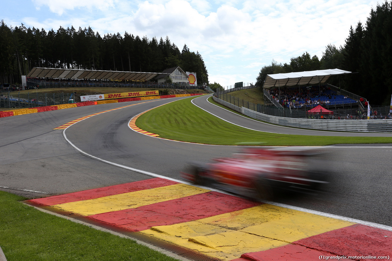 GP BELGIO, 22.08.2014- Prove Libere 2, Kimi Raikkonen (FIN) Ferrari F14-T