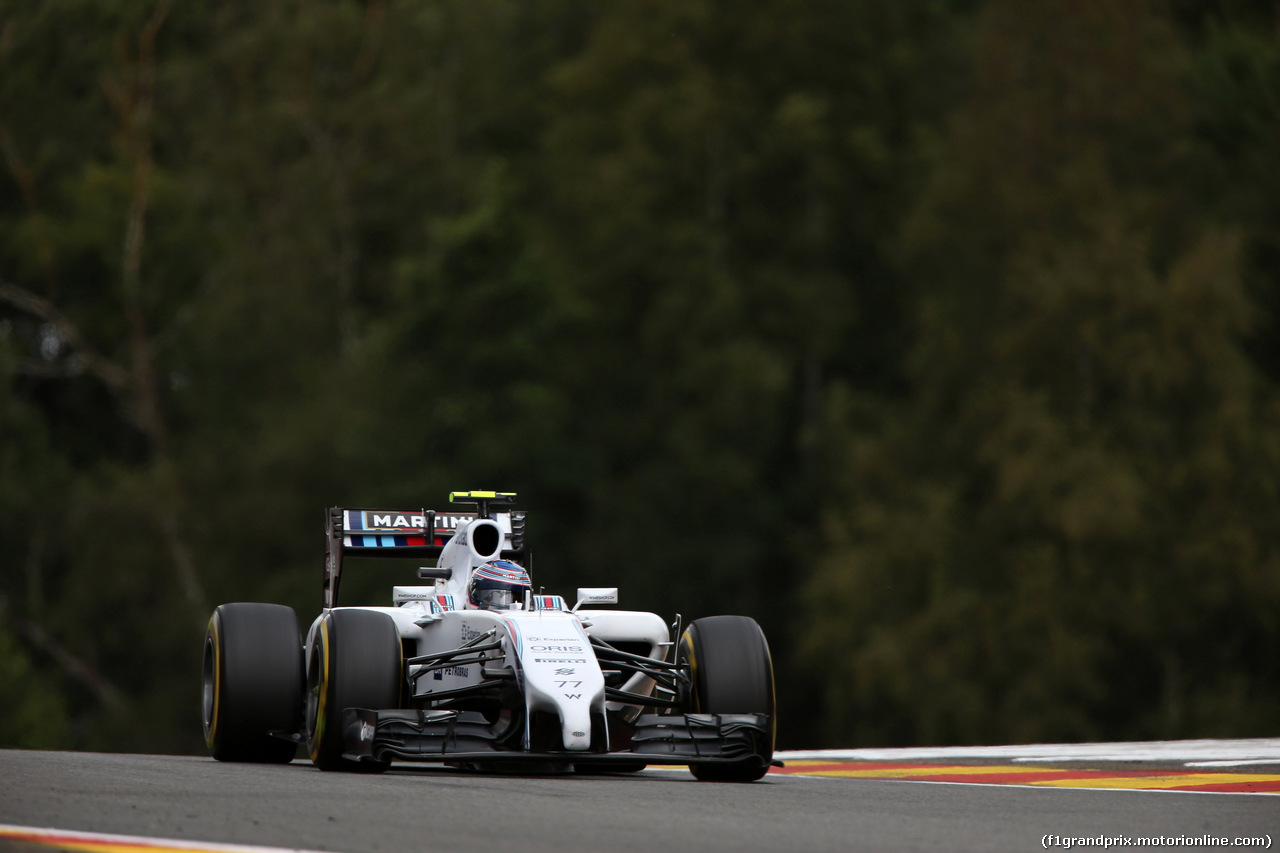 GP BELGIO, 22.08.2014- Prove Libere 2, Valtteri Bottas (FIN) Williams F1 Team FW36