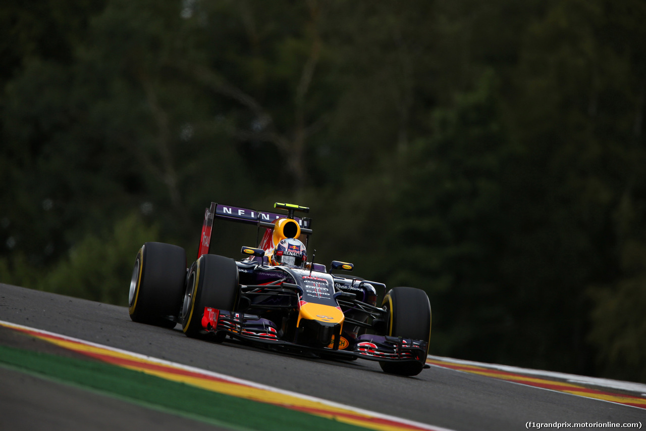 GP BELGIO, 22.08.2014- Prove Libere 2, Daniel Ricciardo (AUS) Red Bull Racing RB10