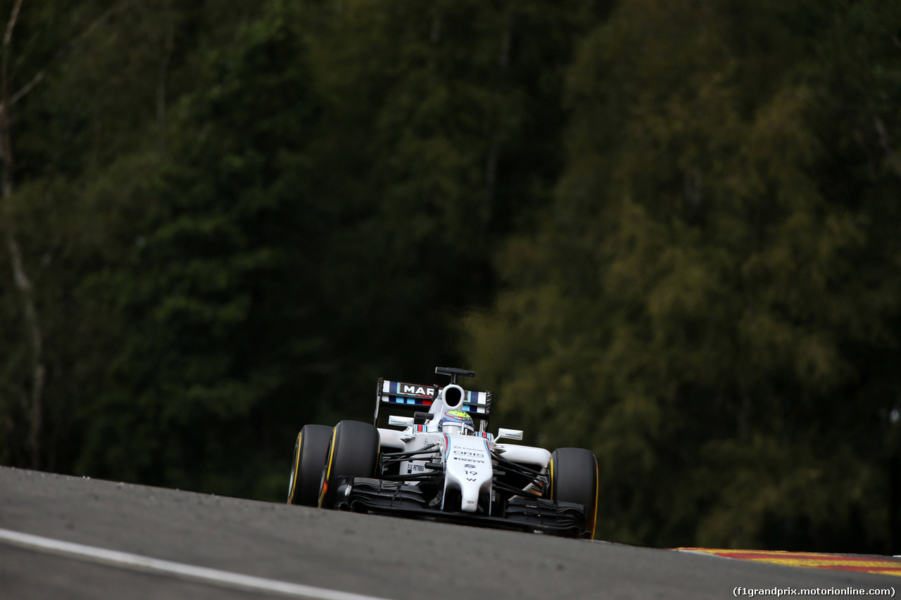 GP BELGIO, 22.08.2014- Prove Libere 2, Felipe Massa (BRA) Williams F1 Team FW36