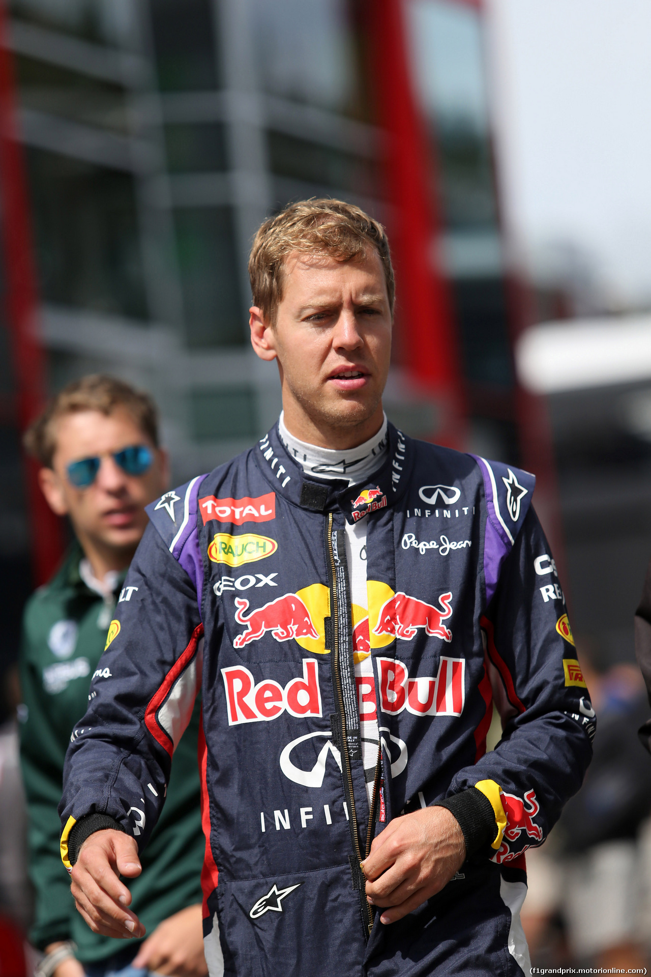 GP BELGIO, 22.08.2014- Prove Libere 2, Sebastian Vettel (GER) Red Bull Racing RB10