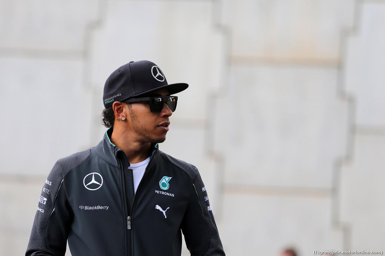 GP BELGIO, 22.08.2014- Prove Libere 2, Lewis Hamilton (GBR) Mercedes AMG F1 W05