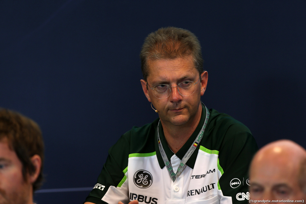 GP BELGIO, 22.08.2014- Conferenza Stampa, John Iley (GBR) Caterham F1 Team Technical Director