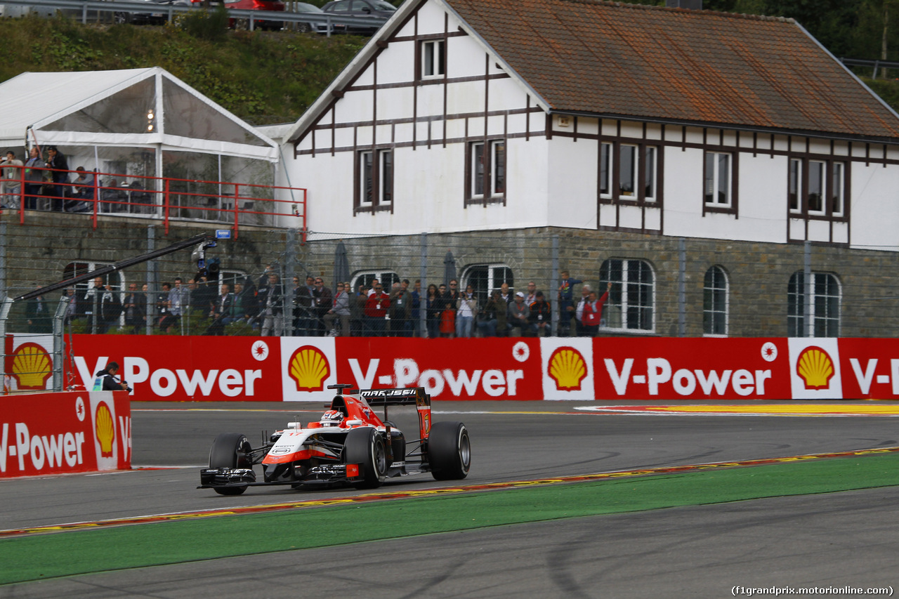 GP BELGIO, 22.08.2014- Prove Libere 2, Jules Bianchi (FRA) Marussia F1 Team MR03