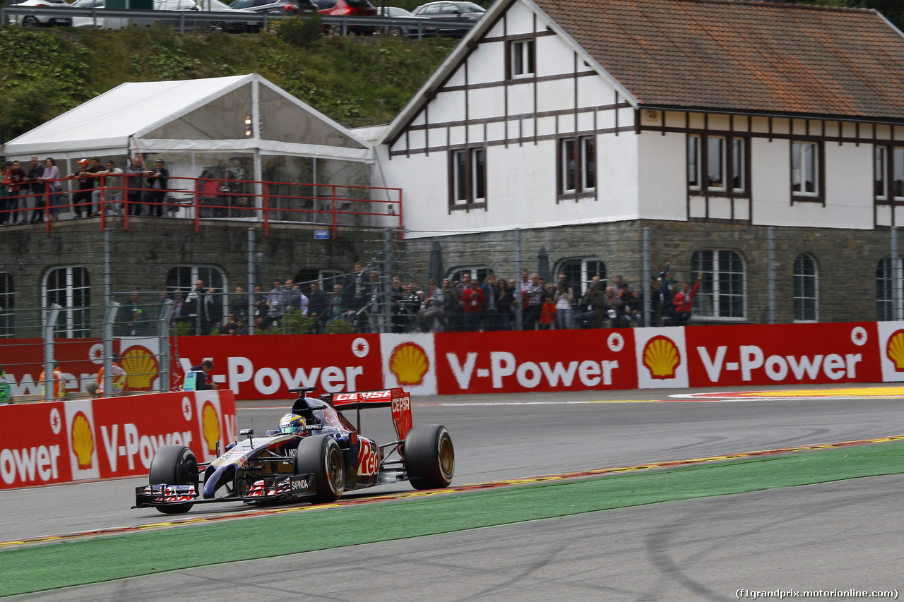 GP BELGIO, 22.08.2014- Prove Libere 2, Jean-Eric Vergne (FRA) Scuderia Toro Rosso STR9